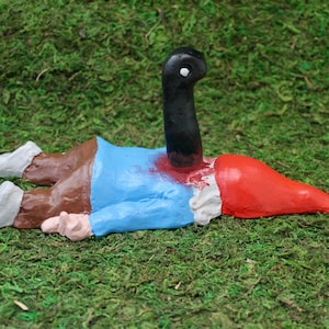 Zombie Gnomes: Impaled Issac Garden / Wall Decor