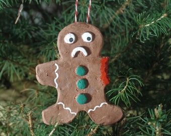 Ginger-Dead Men - Missing Arm (Christmas Ornament)