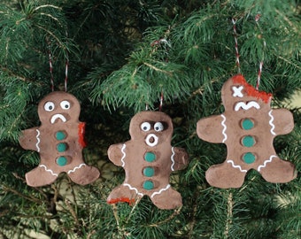 3 Ginger-Dead Men (Christmas Ornaments)