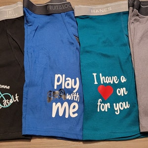 Men's Funny Custom Boxer Brief Underwear (Various Designs)