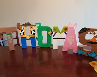 Toy Story Inspired Hand Painted Personalized Name