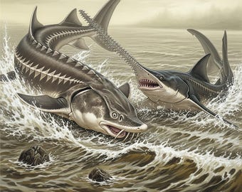Rillen und Kettensäge: Beluga Stör und Sägefisch