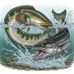 Battle of the Jungle Killers: Giant Snakehead vs Anjumara (Wolf Fish)