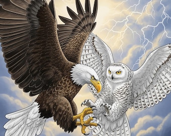 American Symbol vs Tundra Ghost: Weißkopfseeadler vs Schneeeule