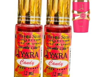 Roll On Body Oil Perfume Yara Candy Arabic Perfume 12ml twin packs