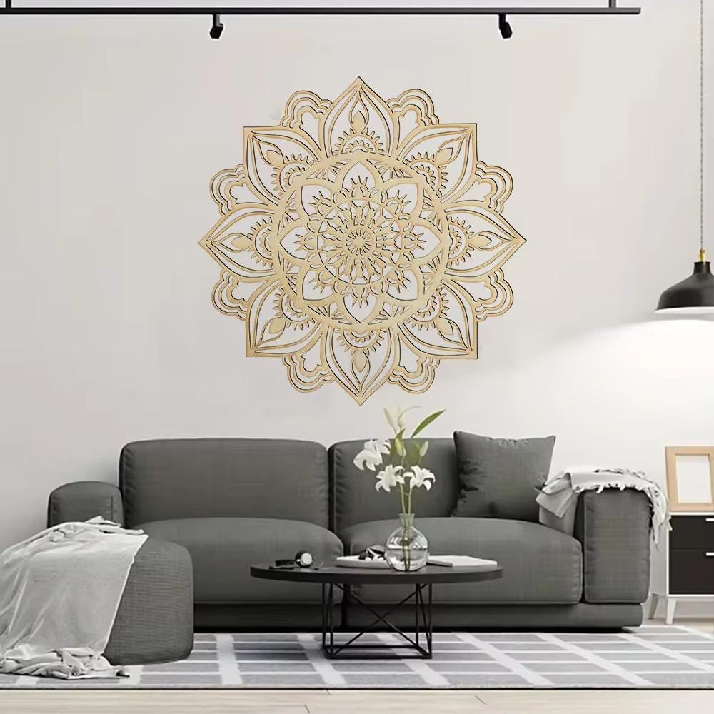 Visual Reference: Moroccan Mandala Metal Wall Art Indian Inspired Boho Decor Modern