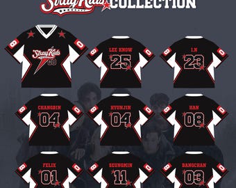 Stray Kids Star Kpop Unisex Oversize Football Jersey For Stay, Skz DominATE World Tour Concert Outfit, Custom Name Number Jersey