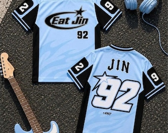 Camiseta de fútbol de Bangtan Jin para el ejército, traje de reunión de fans del concierto de la gira mundial Bang Tan Arirang, camiseta personalizada de Jin Seokjin