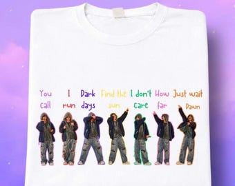 Camiseta Kpop Vintage Bootleg unisex lavada, camiseta inspirada en Taehyung Into the Sun, atuendo de la gira mundial Bangtan Arirang, camiseta Bang Tan V