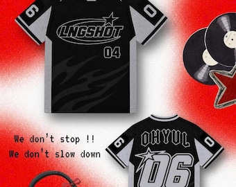 Camiseta de fútbol de Lngshot para Shotties, atuendo para el encuentro de fans del concierto de Lngshot, camiseta de Ohyul Moonwalkin, camiseta Kpop personalizada con nombre y número