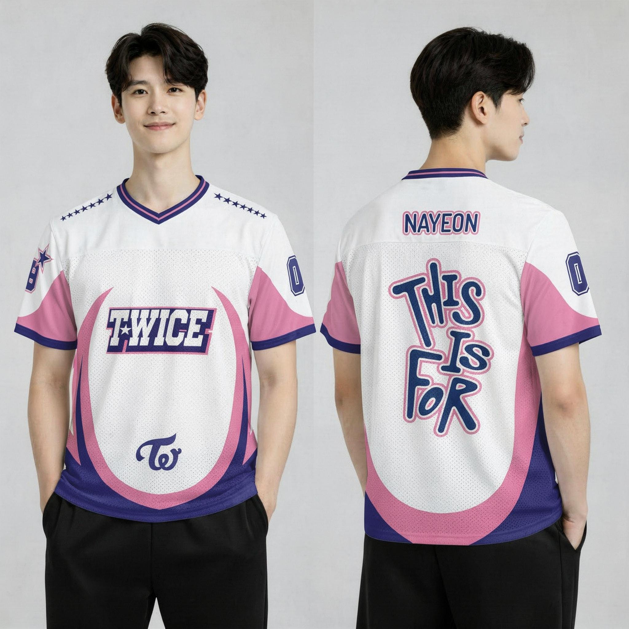 Twice This is for World Tour Football Mesh Jersey, Twice Members 