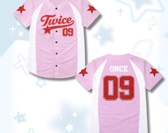 Twice Baseball Jersey, This Is For World Tour Shirt For Once,  Kpop Concert Outfit, Custom Number Color Oversized Fit
