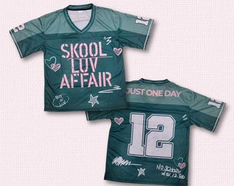 Jerseyshirt Skool Luv Affair, Kpop-fanoutfit, oversized pasvorm Arirang Concert