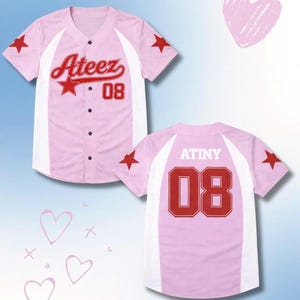 Ateez San Baseball Jersey - Etsy