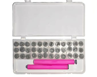 36-teiliges Nail Art Stamping Kit, DIY Maniküre Set mit floralen und geometrischen Designs