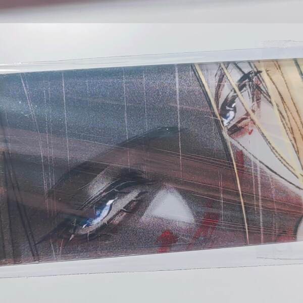 FFXIV Zenos Reflective Badge / Mini Acrylic Block / Shiny Eyes Charm