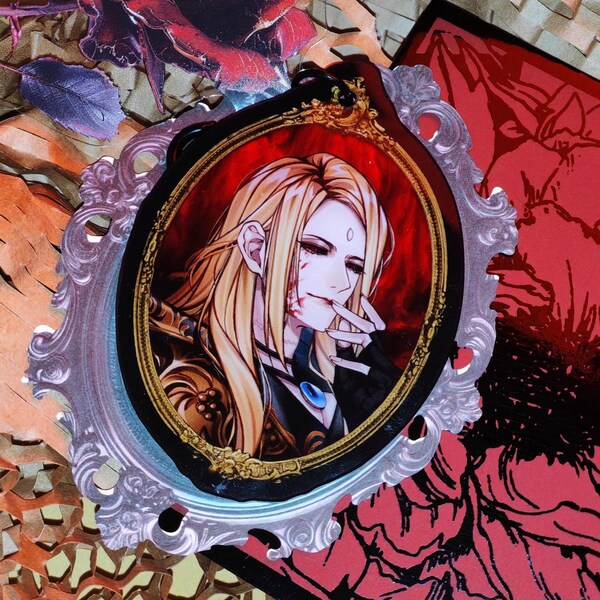 FFXIV Zenos Glowy Eyes Acrylic charm