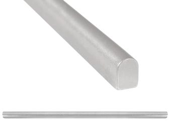 Moldura de azulejo de pared Modula de metal, níquel cepillado, con borde redondeado, 1/2" x 12" (juego de 5)