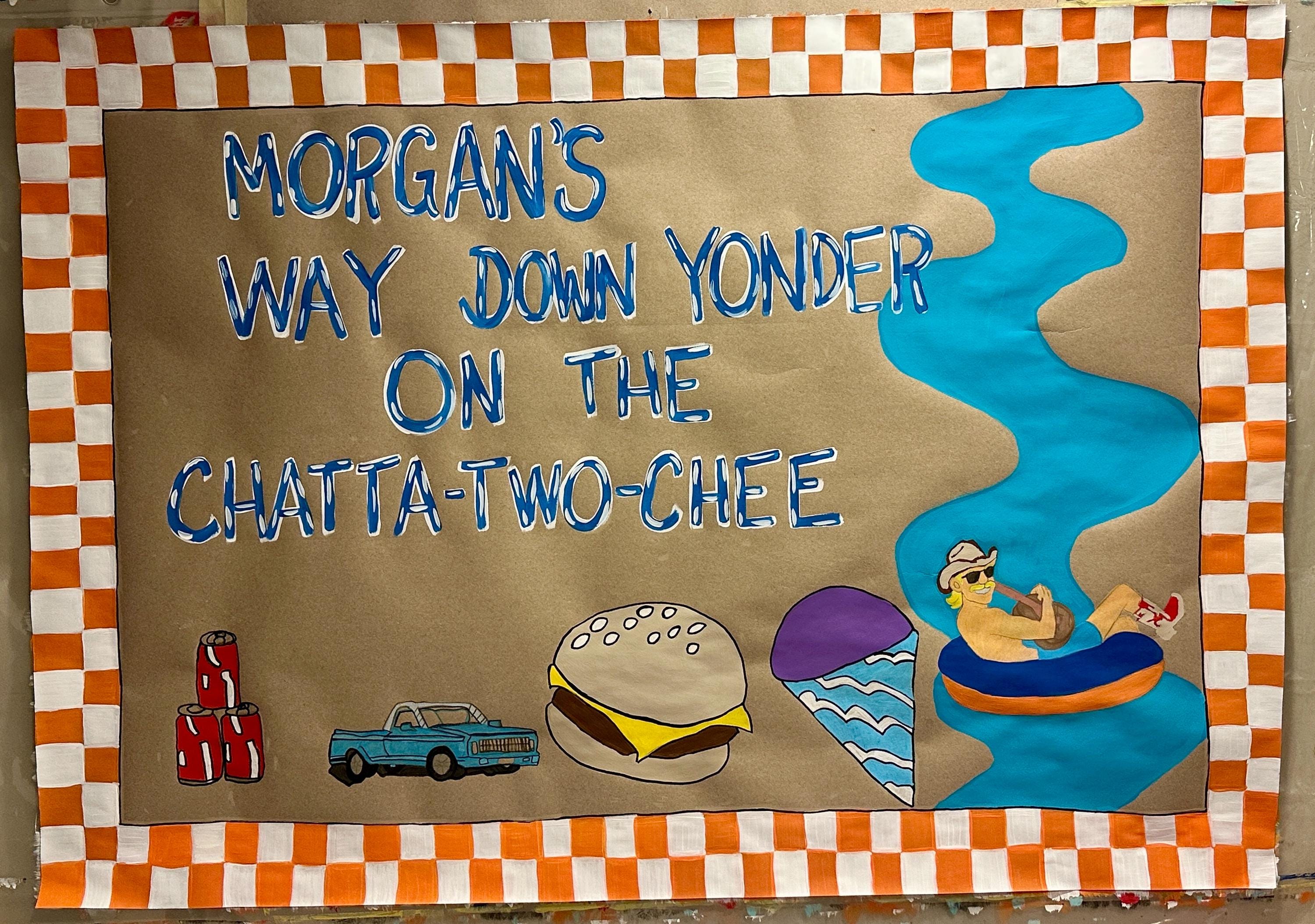 Birthday Banner Way Down Yonder on the Chatta-two-chee Alan