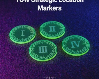 TOW Strategic Location Markers. Compatible with Warhammer The Old World