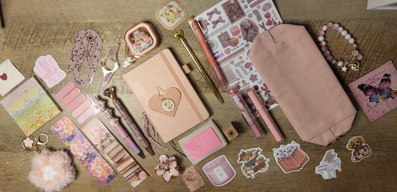 Beauty bookish bundle set for glam girls who love books, stationery, or anything girlie!