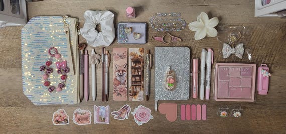 Glitter Bookish Stationery Bundle, Journaling Gift Set