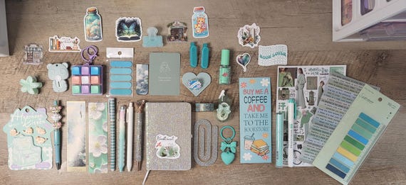 Luxe Rhinestone Bookish Bundles for book lovers, stationery lovers, and those who love journaling!