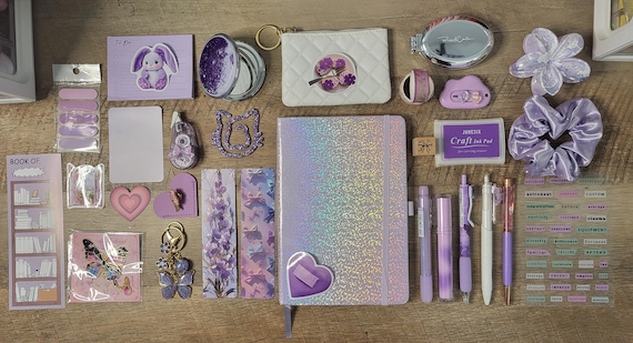 Glamorous Bookish Bundles for girlie girls who love books, stationery, and journaling!