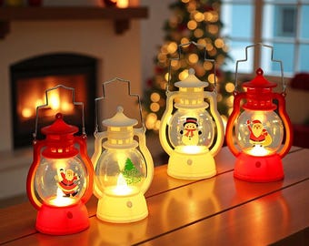 Luz nocturna con forma de farol navideño/adorno navideño LED