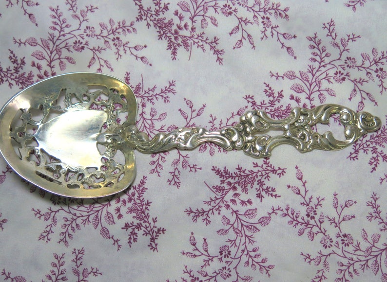 Vintage Sterling Serving Spoon
