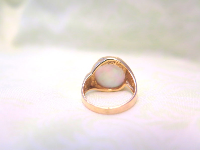 14k Gold Baroque Pearl Statement Ring