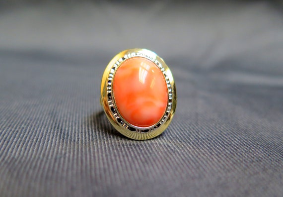 14k Two-Tone Fashion Coral-like Ring