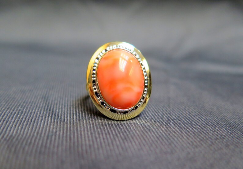 14k Two-Tone Fashion Coral-like Ring