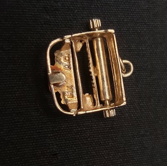 14k Typewriter Charm - image 3