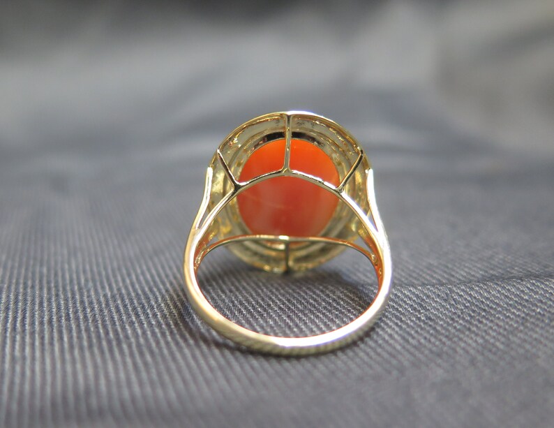 14k Two-Tone Fashion Coral-like Ring
