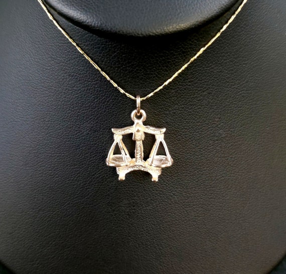 14k Gold Libra Pendant | Etsy Australia