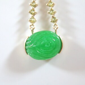 Chinese Jade 14k Gold Fashion Pendant image 5