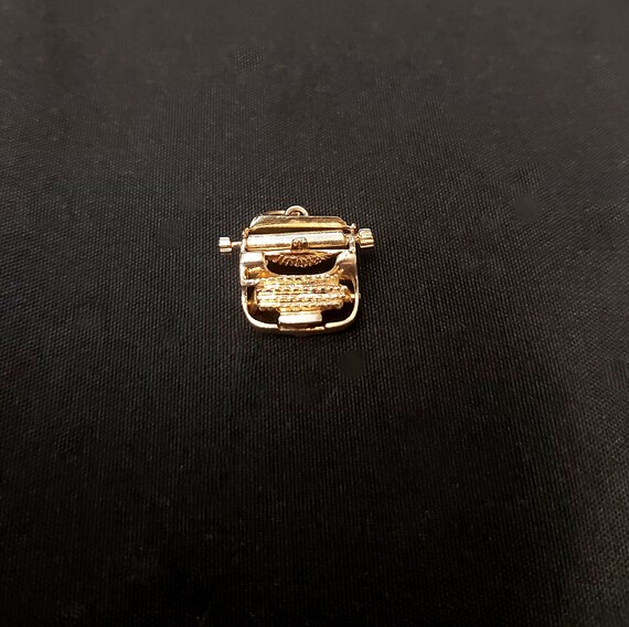 14k Typewriter Charm - image 2