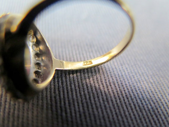 10k Purple Cabochon Vintage Ring - image 7