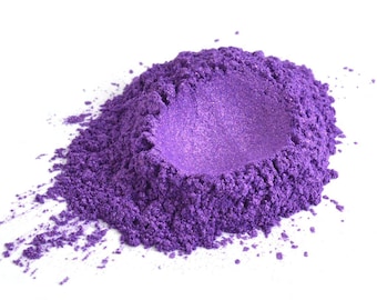 Polvo de mica brillante color uva: Pigmento nacarado púrpura de grado cosmético