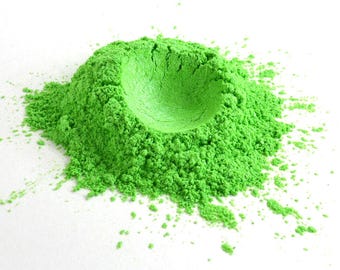 Electric Lime Green Mica Powder: Cosmetic Grade Pearlescent Pigment