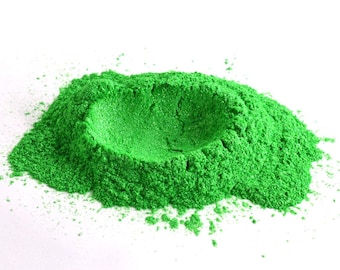 Green with Envy Mica Powder: Bright Metallic Cosmetic Grade Pearlescent Pigment