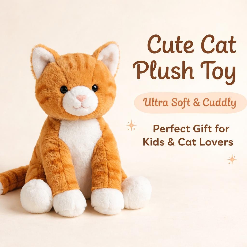 【希少】 Fuddlewuddle Cat Medium Fuddlewuddle Ginger Cat – kiddywampus