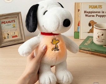 Snoopy Plush Toy – Animated Breathing, Music, Soft Glow Bedtime Companion