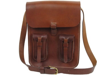 Messenger Bag in Brown Latigo