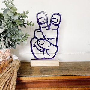 TCU Horned Frogs Hand Sign | Collegiate Hand Gesture | Fear the Frog Symbol | Texas Christian Sign Language | Frog Hand Sign | TCU Fan Gift