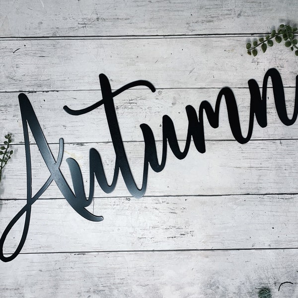 Fall Word Cutouts - Etsy