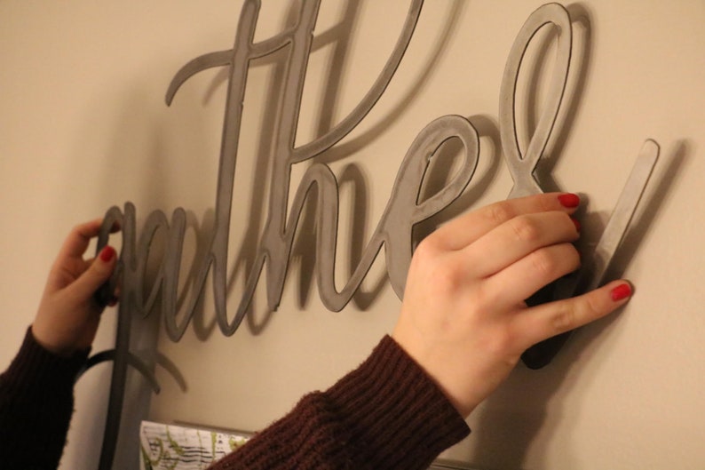 Metal Sign Hanging Kit Hanging Hardware How to Etsy