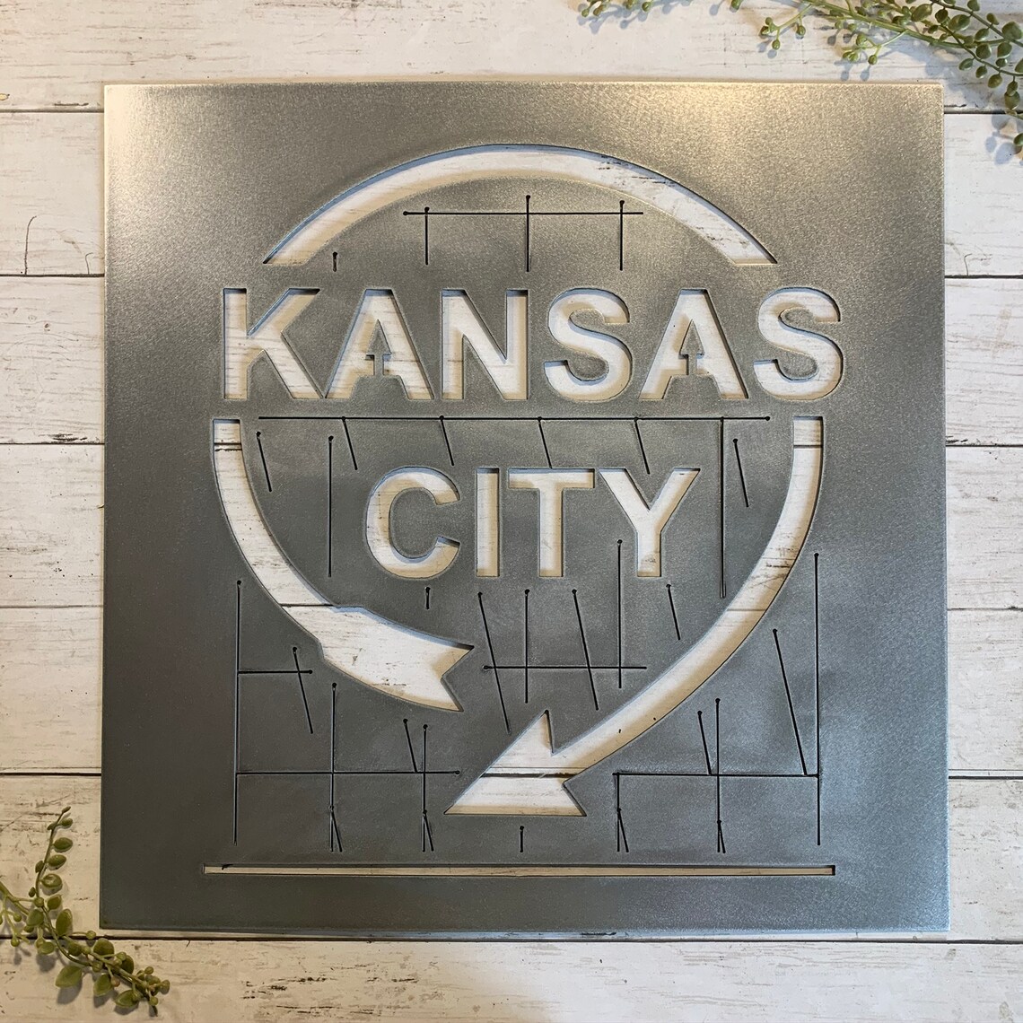 Kansas City Western Auto Metal Sign Metal Cutout Sign KC Etsy