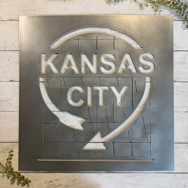 Kansas City Western Auto Metal Sign | Metal Cutout Sign | KC Decor | Man Cave Wall Art | Bar Decor | Game Room Wall Decor | KC Pride